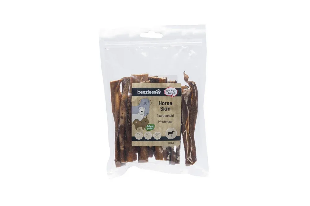 Beeztees Paardenhuid - Hondensnack - 200 Gram - paard