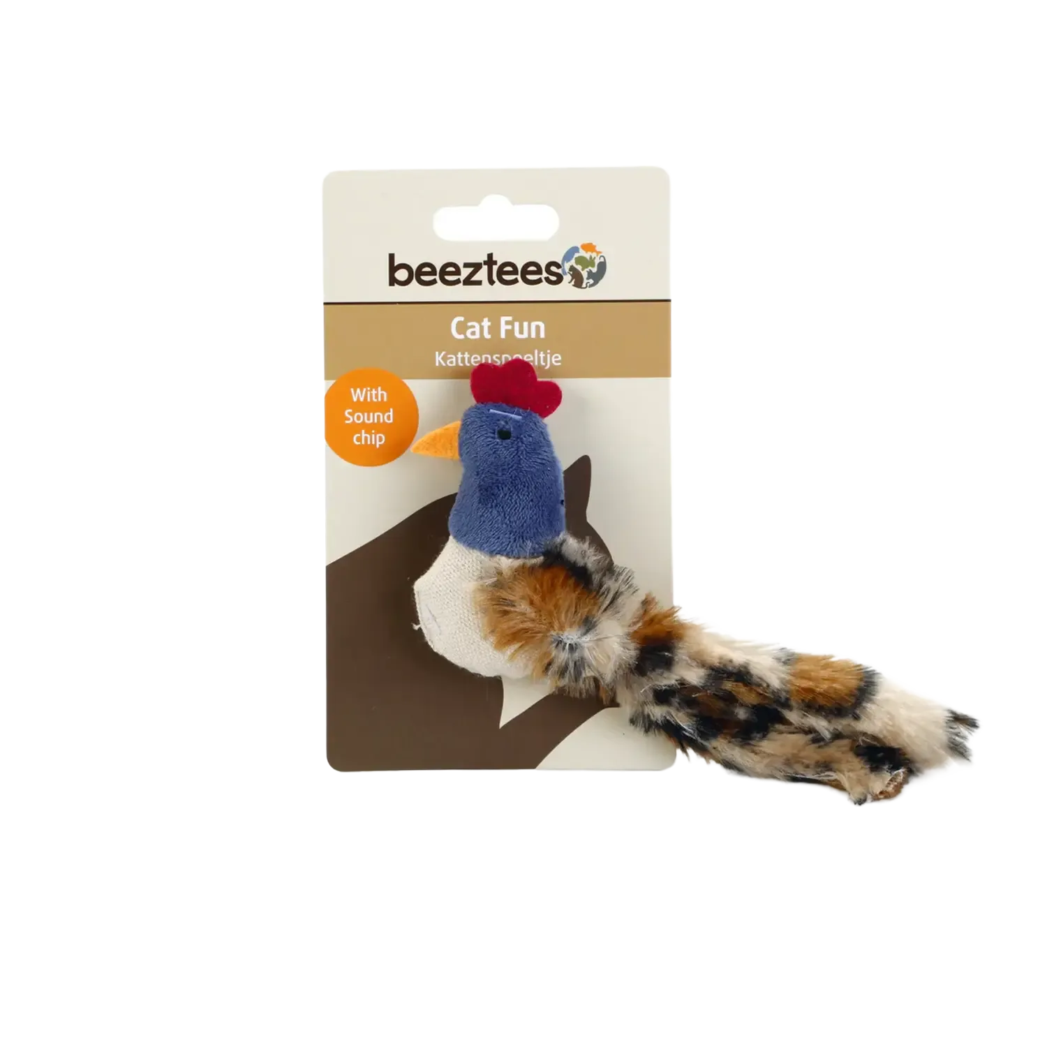 Beeztees Pluche Kattenspeelgoed Eggy met Geluid