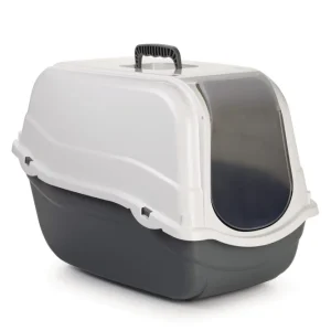 Beeztees Eco Romeo - Kattenbak - Lichtblauw Zwart - 41x39x57 cm