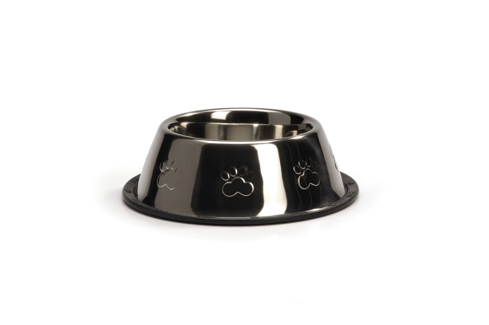 BEEZTEES RVS Voetprint - Voer & Drinkbak - Zilver - 18 cm