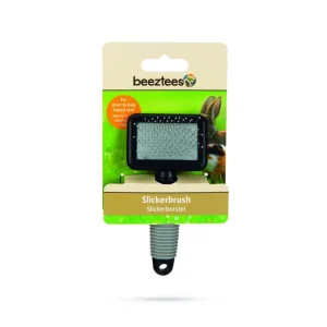 Beeztees - Slickerborstel - Zwart/grijs - 16x9x3.5 cm