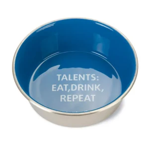 Beeztees Talents Hond RVS - Voer en drinkbak - Blauw - 16 cm