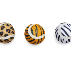 Beeztees Tennisballen Jungle - Kattenspeeltje - Multi - 4.5 cm