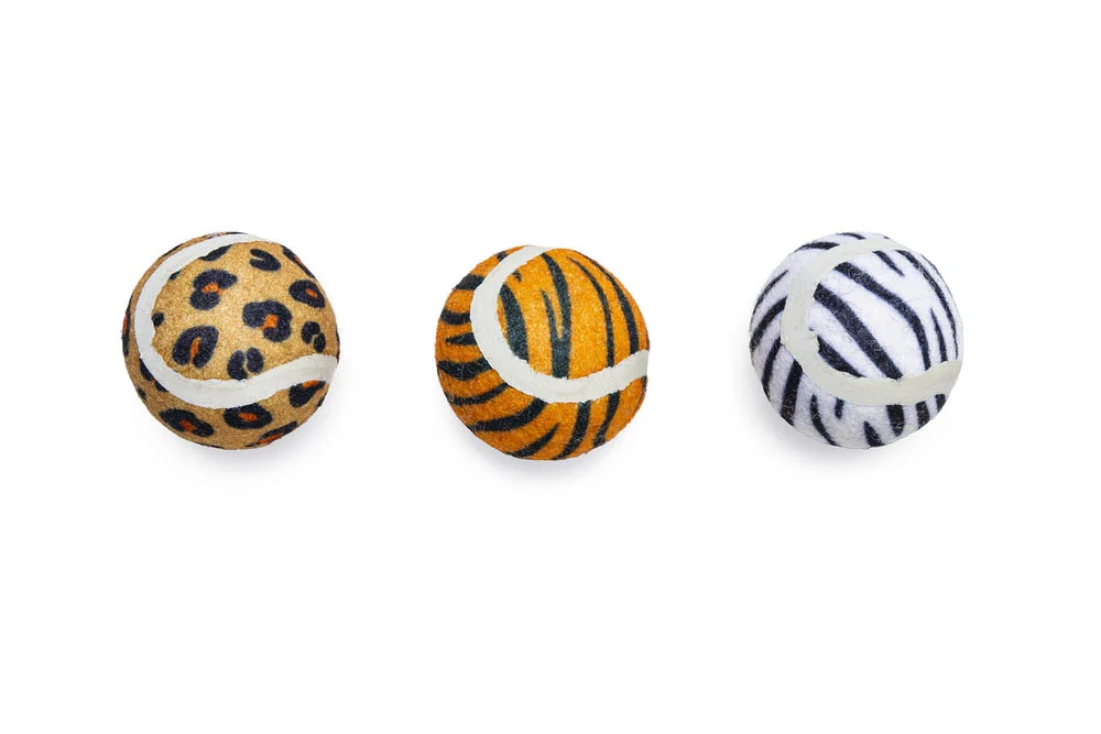 Beeztees Tennisballen Jungle - Kattenspeeltje - Multi - 4.5 cm
