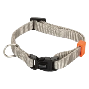 Beeztees Uni Halsband Hond Lichtgrijs 20-30 cm