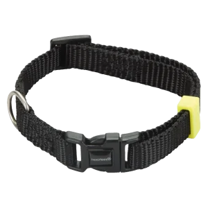 Beeztees Uni Halsband Hond Zwart 20-30 cm x 10 mm