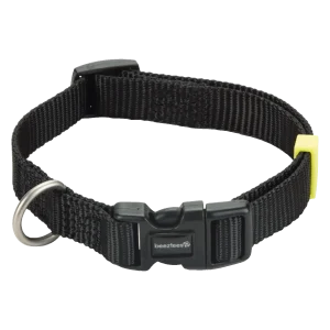 Beeztees Uni Halsband Hond Zwart 26-40 cm x 15 mm
