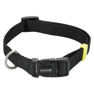 Beeztees Uni Halsband Hond Zwart 35-50 cm x 20 mm