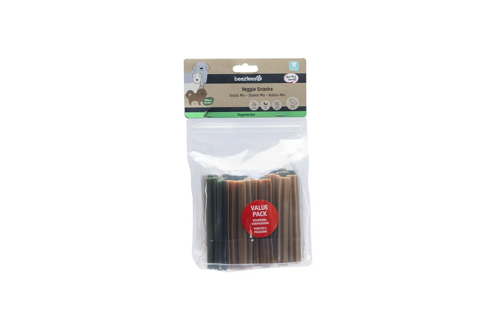 Beeztees Veggie Kauwstaaf - Hondensnack - 500 Gram - Zoete aardappel - S