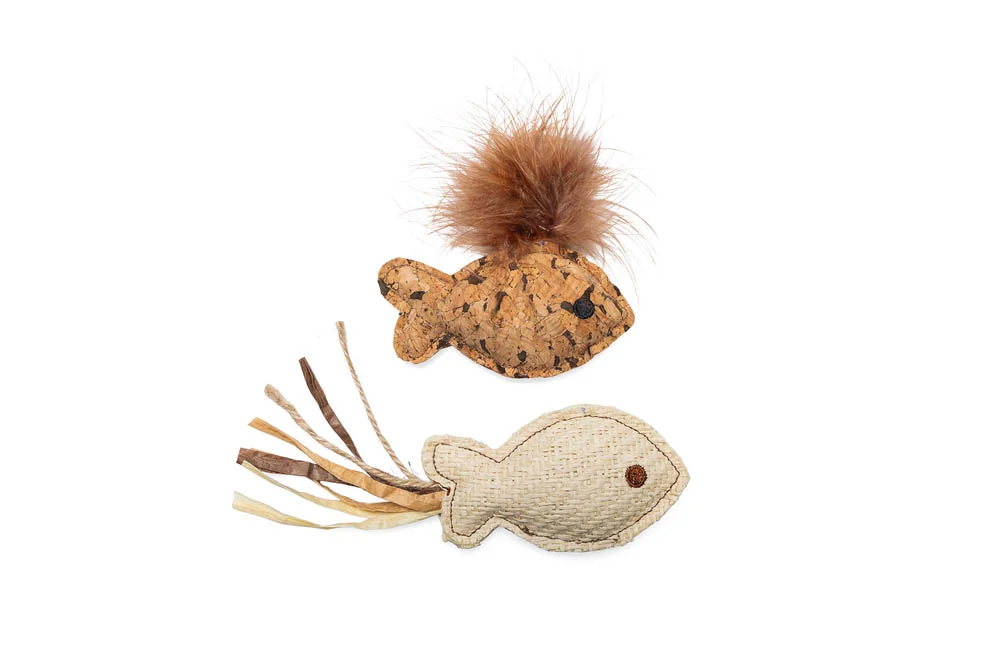 Beeztees Visje Sadie - Kattenspeeltje - Beige