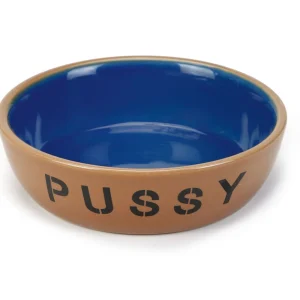 Beeztees Voerbak Pussy - Beige Blauw