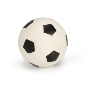 Beeztees Voetbal - Hondenspeelgoed - zwart - 21x10x2 cm - L