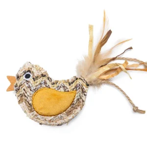 Beeztees Vogel Flity - Kattenspeeltje - Beige