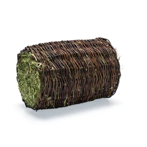 Beeztees Wilgentunnel met hooi L 30x25cm - Knaagdiersnack - L
