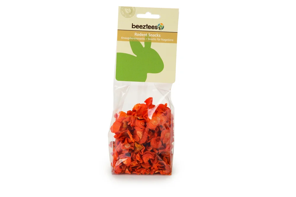 Beeztees Wortelchips - Knaagdiersnack - 130 Gram