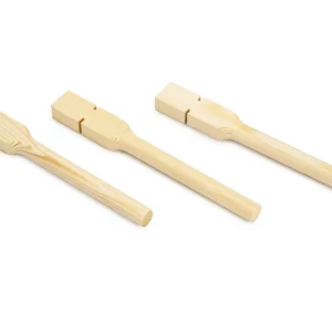 Beeztees Zitstok hout 17cm 3 stuks - vogel verzorgen - Bruin - 1.5x8x25 cm