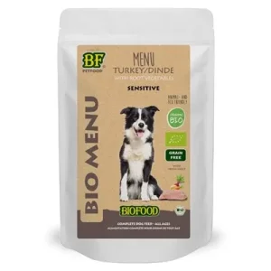 Bf Petfood Organic Hond Kalkoen Menu Pouch 14X150 Gr