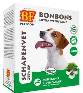 BF Petfood Schapenvet Mini bonbons Zeewier 80 stuks