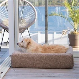 Bia Bed Hondenmand Hoes Teddy Beige