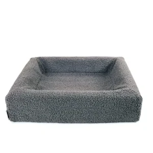 Bia Bed Premium Hoes Teddy 100x80x15 cm - Grijs
