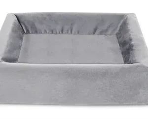 Bia Bed Royal Fluweel Hoes voor Hondenmand 60x50 cm - Grijs