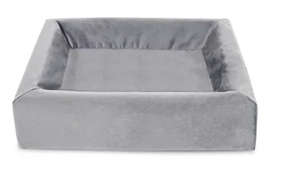 Bia Bed Royal Fluweel Hoes voor Hondenmand 60x50 cm - Grijs