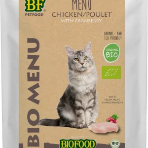 Biofood Bio Menu Vlo & Teek - Kattenvoer - 200 Gram - rund