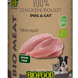 Biofood Biologisch - Hondenvoer en Kattenvoer - 400 Gram - kip