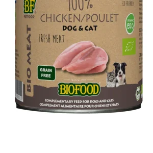 Biofood Organic 100% Kip - Hondenvoer - Kattenvoer - 200 Gram - kip