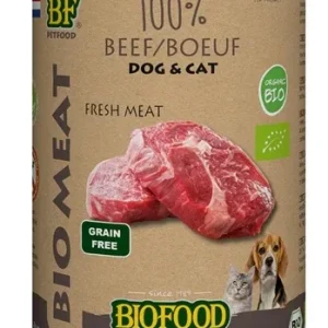 Biofood Organic Hond 100 Rund Blik - 400 gr