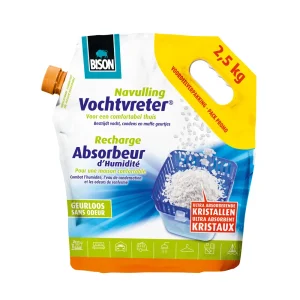 Bison Navulzak Neutraal - Vochtvreter - 2500 Gram - Wit
