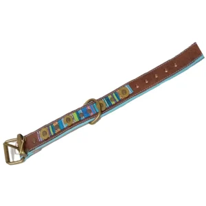 Bohemian - Hondenhalsband – Handgemaakt & Kleurrijk - 54cm