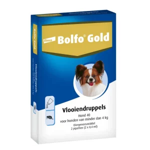 Bolfo Gold Hond 100 - Pipet - Anti vlooien Hond - 4 Stuks - S