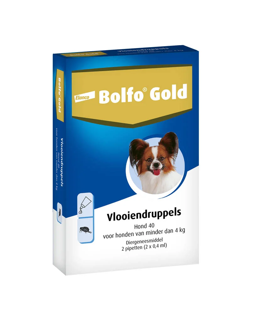 Bolfo Gold Hond 400 - Pipet - Anti vlooien Hond - 4 Stuks - L