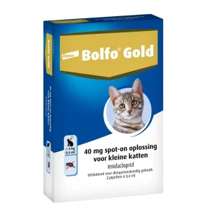 Bolfo Gold Kat 80 >4kg - Vlooienmiddel - 2 Stuks - L
