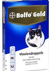 Bolfo Gold Kat 80 vlooiendruppels 2 pipetten