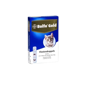 Bolfo Gold Kat Anti-Vlo tot 4 kg 2 pipetten