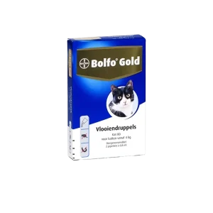 Bolfo Gold Kat Anti-Vlo vanaf 4 kg 2 pipetten