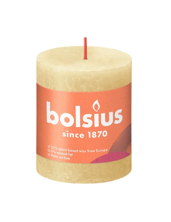 Bolsius - Kaars - 13 cm - Beige