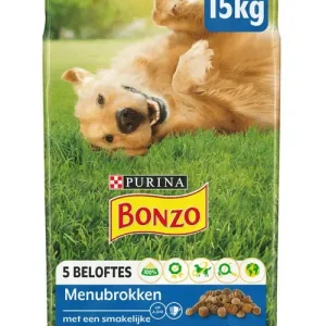 Bonzo Adult Rund Kip en Groenten Menubrokken