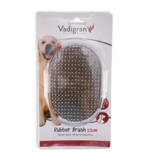 Borstel rubber met ijzeren pinnen 13cm