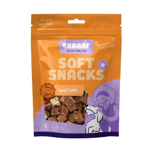 Braaaf Soft snacks Blokjes - Hondensnack - 85 Gram - vis, lam