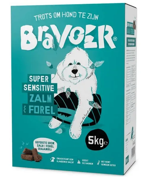 Bravoer Super Sensitive Zalm & Forel (Geperste brok)