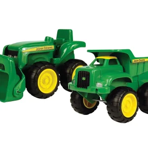 Britains John Deere zandbak kiepwagen & tractor - Tractoren