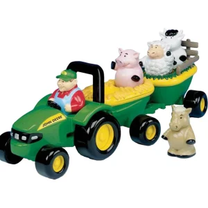 Britains Muzikale tractor met aanhanger en dieren - Tractoren