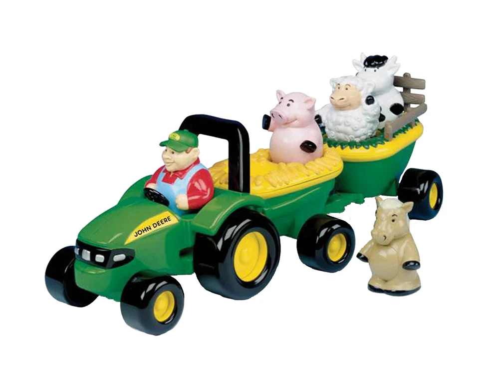 Britains Muzikale tractor met aanhanger en dieren - Tractoren