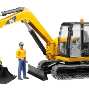 Bruder Cat Mini kraan en bestuurder 1:16 - Shovels & Kranen