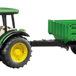 Bruder John Deere 5115M 1:16 met Trailler - Tractor