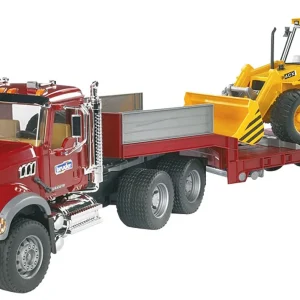 Bruder Mack Granite met dieplader en JCB 4CX baggerlader 1:16 - Vrachtwagens & auto's