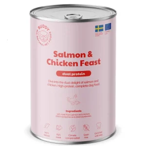 BUDDY Can Salmon and Chicken Feast